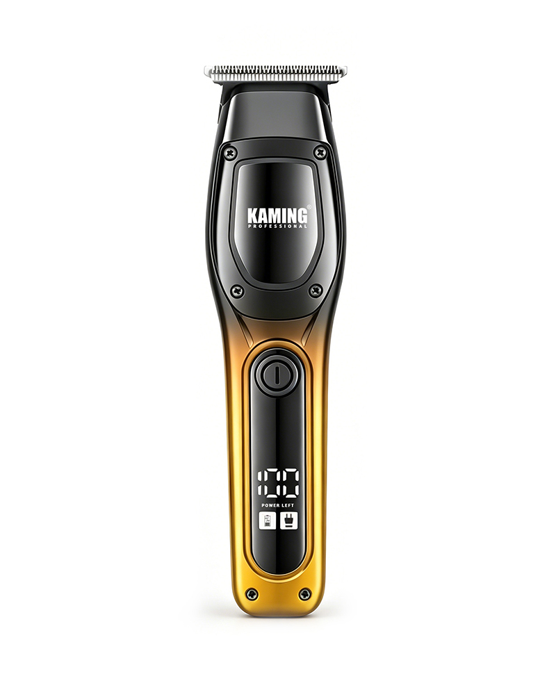 Kaming1711 Nouă mașină de tuns electrică pentru bărbați Zero Gap Afișaj digital 7000 RPM Trimmer pentru detalii Comerț transfrontalier