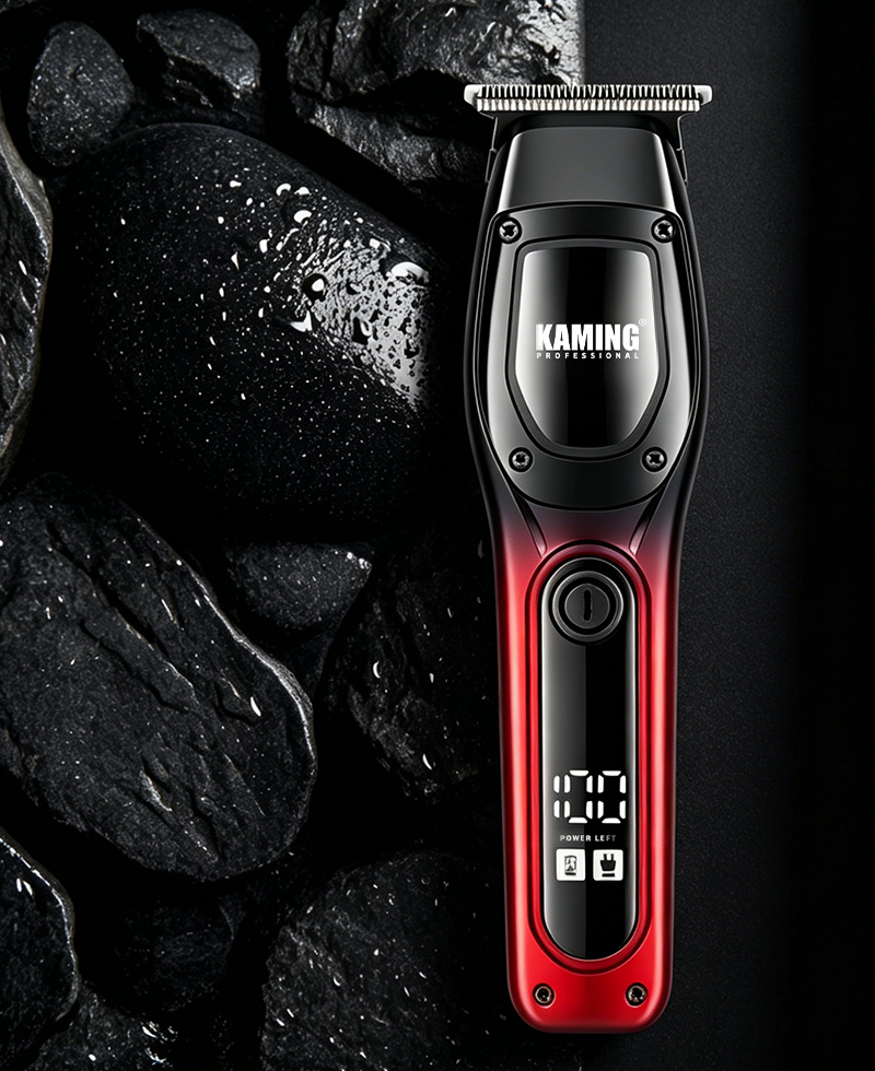 Kaming1711 Nouă mașină de tuns electrică pentru bărbați Zero Gap Afișaj digital 7000 RPM Trimmer pentru detalii Comerț transfrontalier